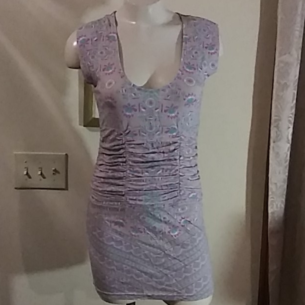 Free People bodycon ruched-waist dress